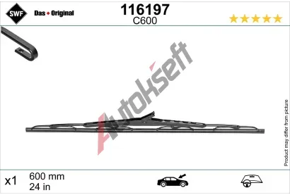 SWF Stěrač DAS ORIGINAL SINGLE SWF 116197, 116197  SWF Stěrač DAS ORIGINAL SINGLE SWF 116197, 116197