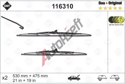 SWF Sada stra Das Original - 530 + 475 mm SWF 116310, 116310