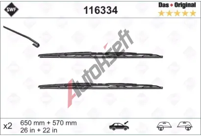 SWF Sada stra Das Original - 650 + 560 mm SWF 116334, 116334