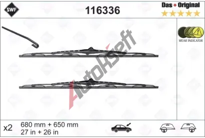 SWF Sada stra Das Original - 680 + 650 mm SWF 116336, 116336