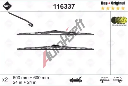 SWF Sada stra Das Original - 600 + 600 mm SWF 116337, 116337