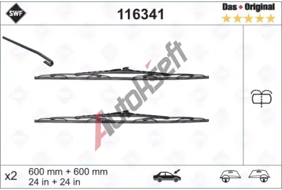 SWF Sada stra Das Original - 600 + 600 mm SWF 116341, 116341