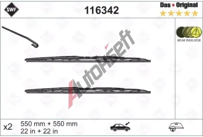 SWF Sada stra Das Original - 550 + 550 mm SWF 116342, 116342