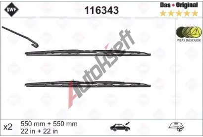 SWF Sada stra Das Original - 550 + 550 mm SWF 116343, 116343