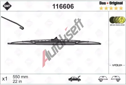 SWF Stra se spojlerem Das Original 550 mm SWF 116606, 116606