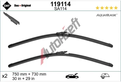 SWF Sada st�ra�� ORIGINAL VISIOFLEX AQUABLADE - 750 + 730 mm SWF 119114, 119114