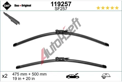 SWF Sada stra se spojlerem VisioFlex - 500 + 475 mm SWF 119257, 119257