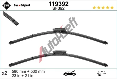 SWF Sada stra se spojlerem VisioFlex - 580 + 530 mm SWF 119392, 119392