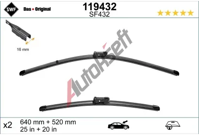 SWF Sada stra VISIOFLEX - 640 + 520 mm SWF 119432, 119432