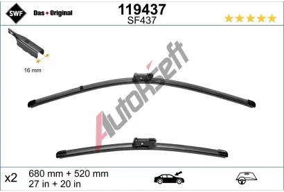 SWF Sada stra VISIOFLEX - 680 + 520 mm SWF 119437, 119437