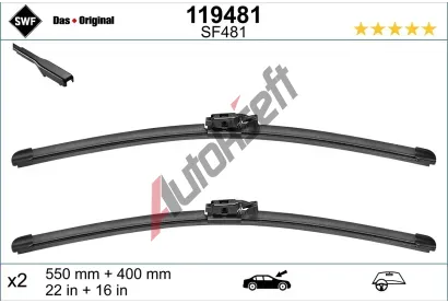 SWF Sada stra ORIGINAL VISIOFLEX SET - 550 + 400 mm SWF 119481, 119481