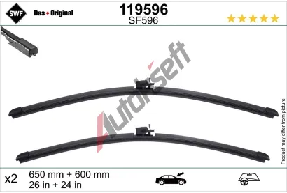 SWF Stěrač DAS ORIGINAL SET SWF 119596, 119596  SWF Stěrač DAS ORIGINAL SET SWF 119596, 119596