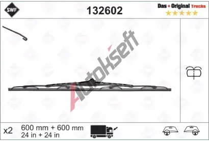 SWF Sada stra - 600 + 600 mm SWF 132602, 132602