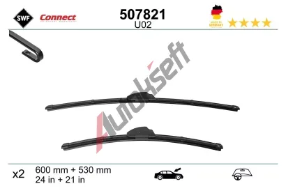 SWF Stěrač CONNECT MADE IN GERMANY SWF 507821, 507821 SWF Stěrač CONNECT MADE IN GERMANY SWF 507821, 507821