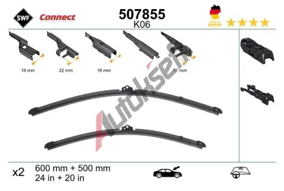 SWF Stěrač CONNECT MADE IN GERMANY SWF 507855, 507855  SWF Stěrač CONNECT MADE IN GERMANY SWF 507855, 507855