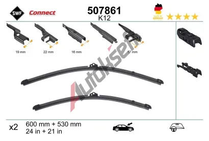 SWF Stěrač CONNECT MADE IN GERMANY SWF 507861, 507861 SWF Stěrač CONNECT MADE IN GERMANY SWF 507861, 507861