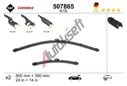 SWF Stěrač CONNECT MADE IN GERMANY SWF 507865, 507865 SWF Stěrač CONNECT MADE IN GERMANY SWF 507865, 507865