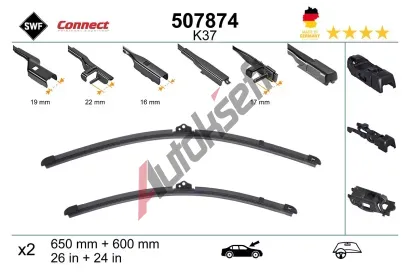 SWF Stěrač CONNECT MADE IN GERMANY SWF 507874, 507874  SWF Stěrač CONNECT MADE IN GERMANY SWF 507874, 507874