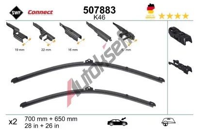SWF Stěrač CONNECT MADE IN GERMANY SWF 507883, 507883 SWF Stěrač CONNECT MADE IN GERMANY SWF 507883, 507883