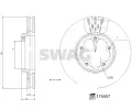 SWAG Brzdov kotou - 288 mm SWG 33 10 2209, 33 10 2209