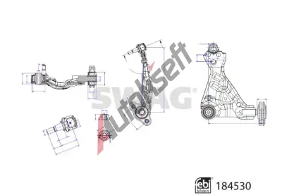 SWAG Rameno zav�en� kol SWG 33 10 9423, 33 10 9423