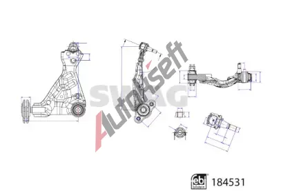 SWAG Rameno zav�en� kol SWG 33 10 9424, 33 10 9424