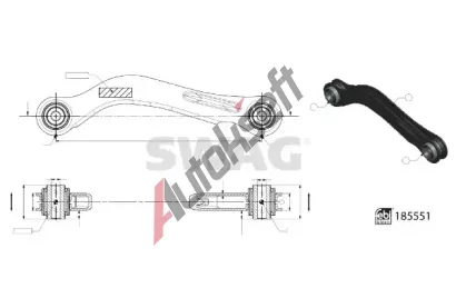 SWAG Rameno zavěšení kol SWG 33 10 9967, 33 10 9967 SWAG Rameno zavěšení kol SWG 33 10 9967, 33 10 9967