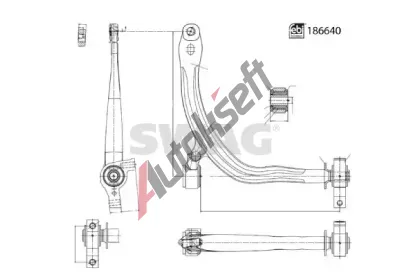 SWAG Rameno zavěšení kol SWG 33 11 0489, 33 11 0489 SWAG Rameno zavěšení kol SWG 33 11 0489, 33 11 0489