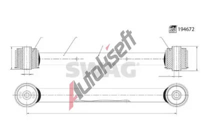 SWAG Rameno zavěšení kol SWG 33 11 1699, 33 11 1699 SWAG Rameno zavěšení kol SWG 33 11 1699, 33 11 1699
