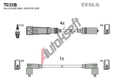 TESLA Zapalovac kabely alternative TE T035B, T035B