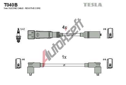 TESLA Zapalovac kabely alternative TE T040B, T040B