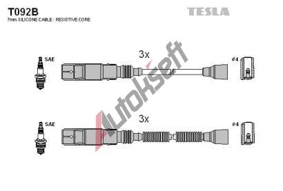 TESLA Zapalovac kabely alternative TE T092B, T092B