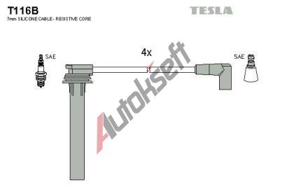TESLA Sada kabel pro zapalovn TE T116B, T116B