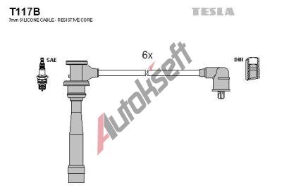 TESLA Sada kabel pro zapalovn TE T117B, T117B