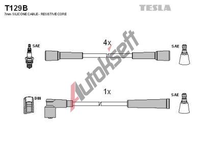 TESLA Sada kabel pro zapalovn TE T129B, T129B