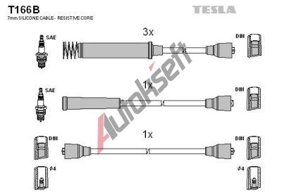 TESLA Sada kabel pro zapalovn TE T166B, T166B