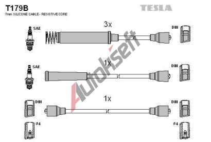 TESLA Sada kabel pro zapalovn TE T179B, T179B