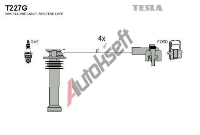 TESLA Sada kabel pro zapalovn TE T227G, T227G