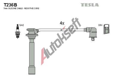 TESLA Sada kabel pro zapalovn TE T236B, T236B