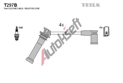 TESLA Sada kabel pro zapalovn TE T297B, T297B