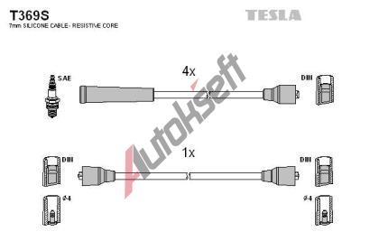 TESLA Sada kabel pro zapalovn TE T369S, T369S