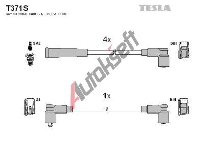 TESLA Sada kabel pro zapalovn TE T371S, T371S