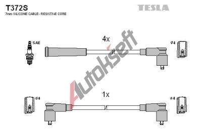 TESLA Sada kabel pro zapalovn TE T372S, T372S