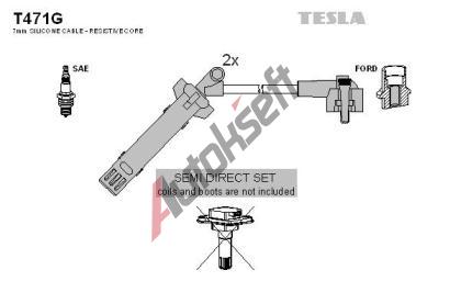 TESLA Sada kabel pro zapalovn TE T471G, T471G