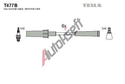 TESLA Sada kabel pro zapalovn TE T477B, T477B