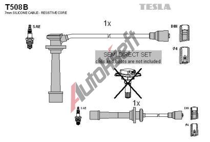 TESLA Sada kabel pro zapalovn TE T508B, T508B