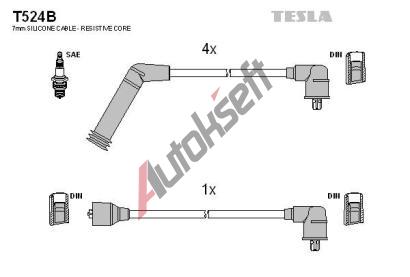 TESLA Sada kabel pro zapalovn TE T524B, T524B