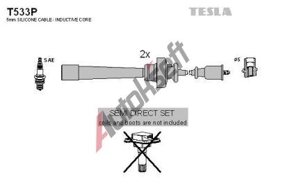 TESLA Sada kabel pro zapalovn TE T533P, T533P