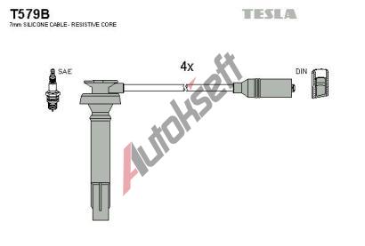 TESLA Sada kabel pro zapalovn TE T579B, T579B