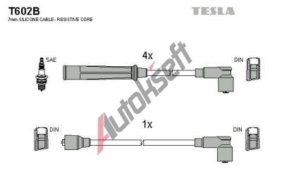 TESLA Sada kabel pro zapalovn TE T602B, T602B